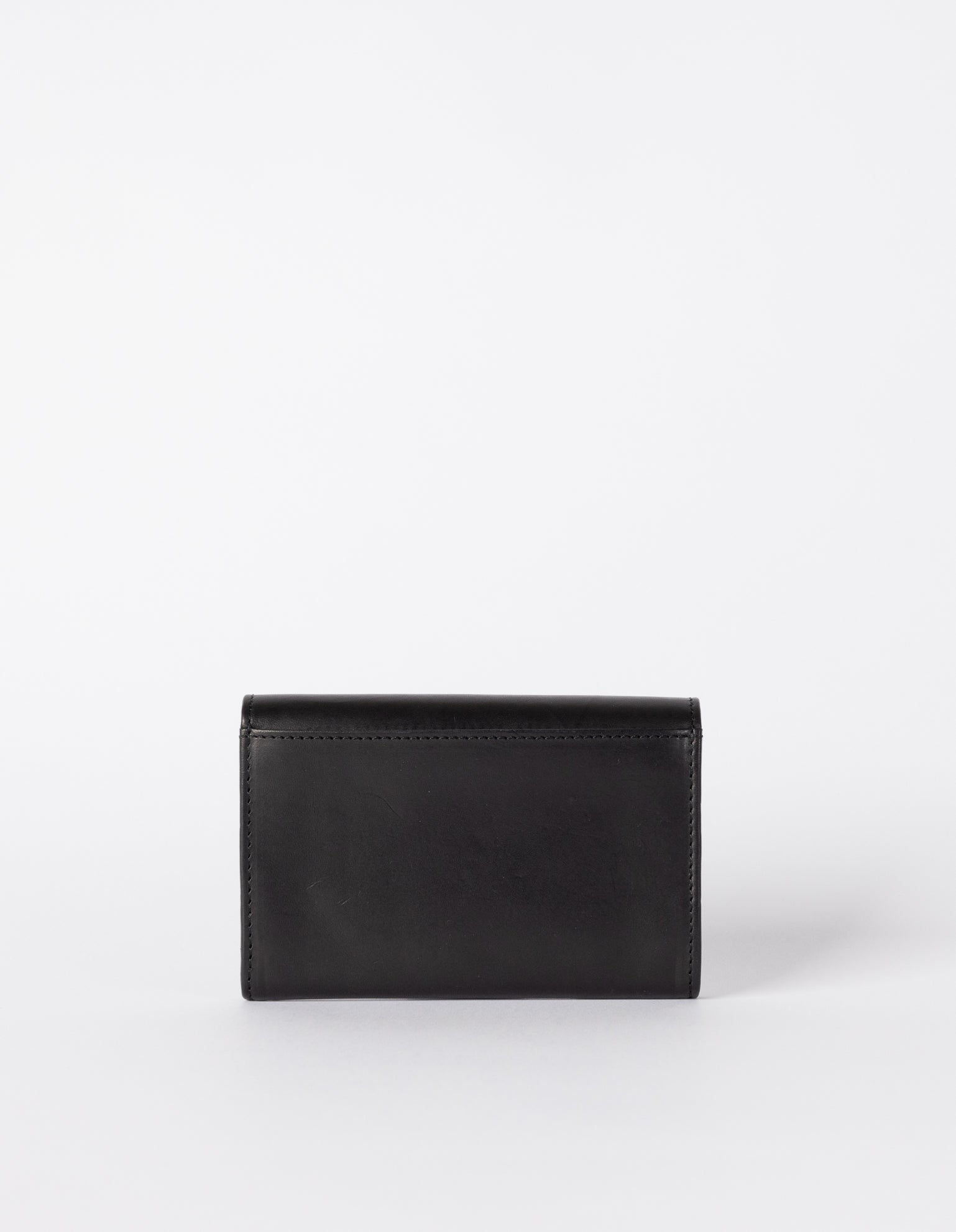 Black classic leather purse - back product image