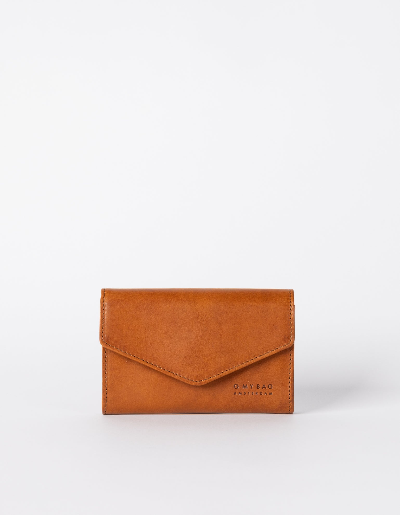 Cognac classic leather purse - front product image