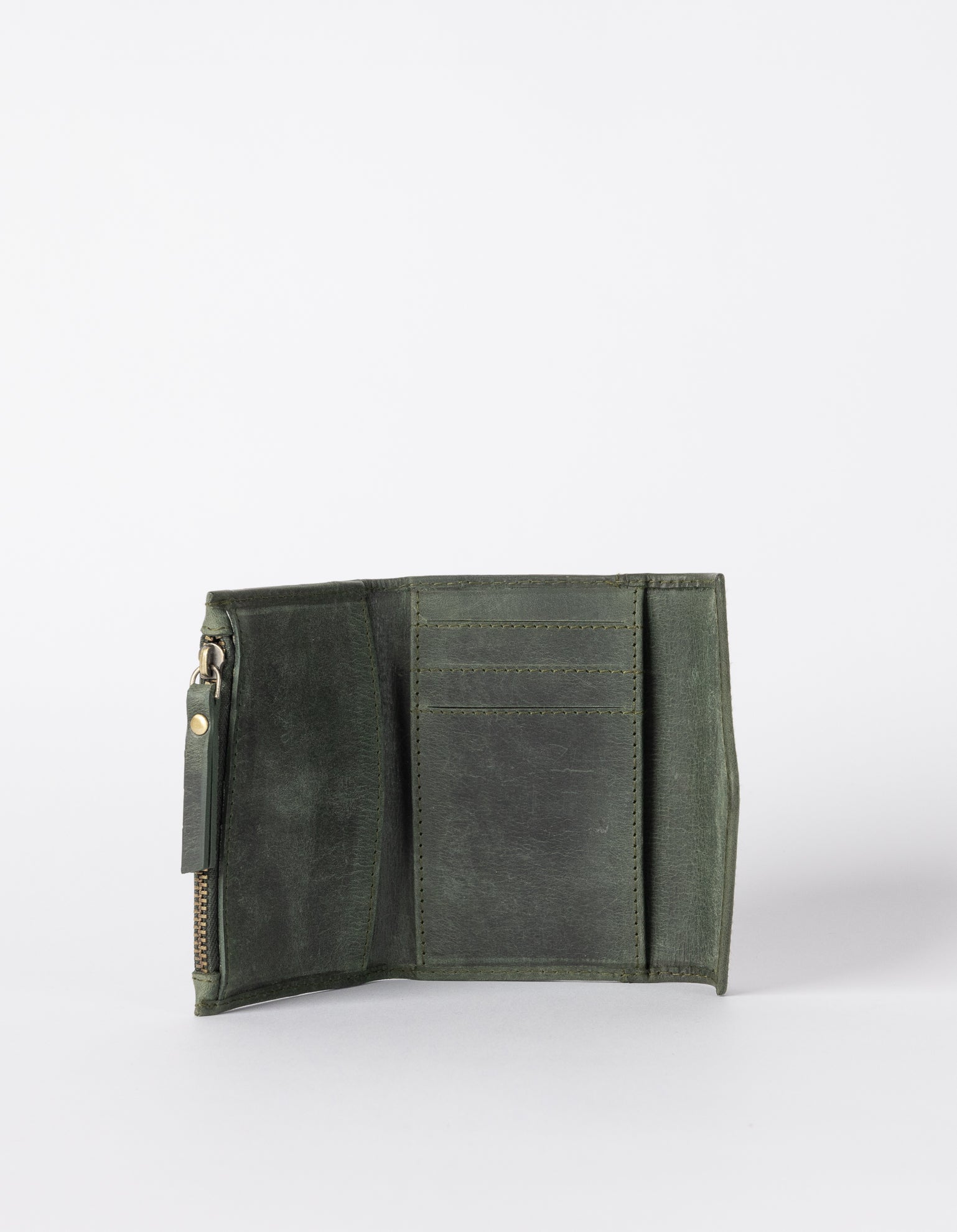 Hunter green 2025 leather purse