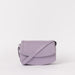 Front view of Kendalini in Lavender-coloured leather with strap