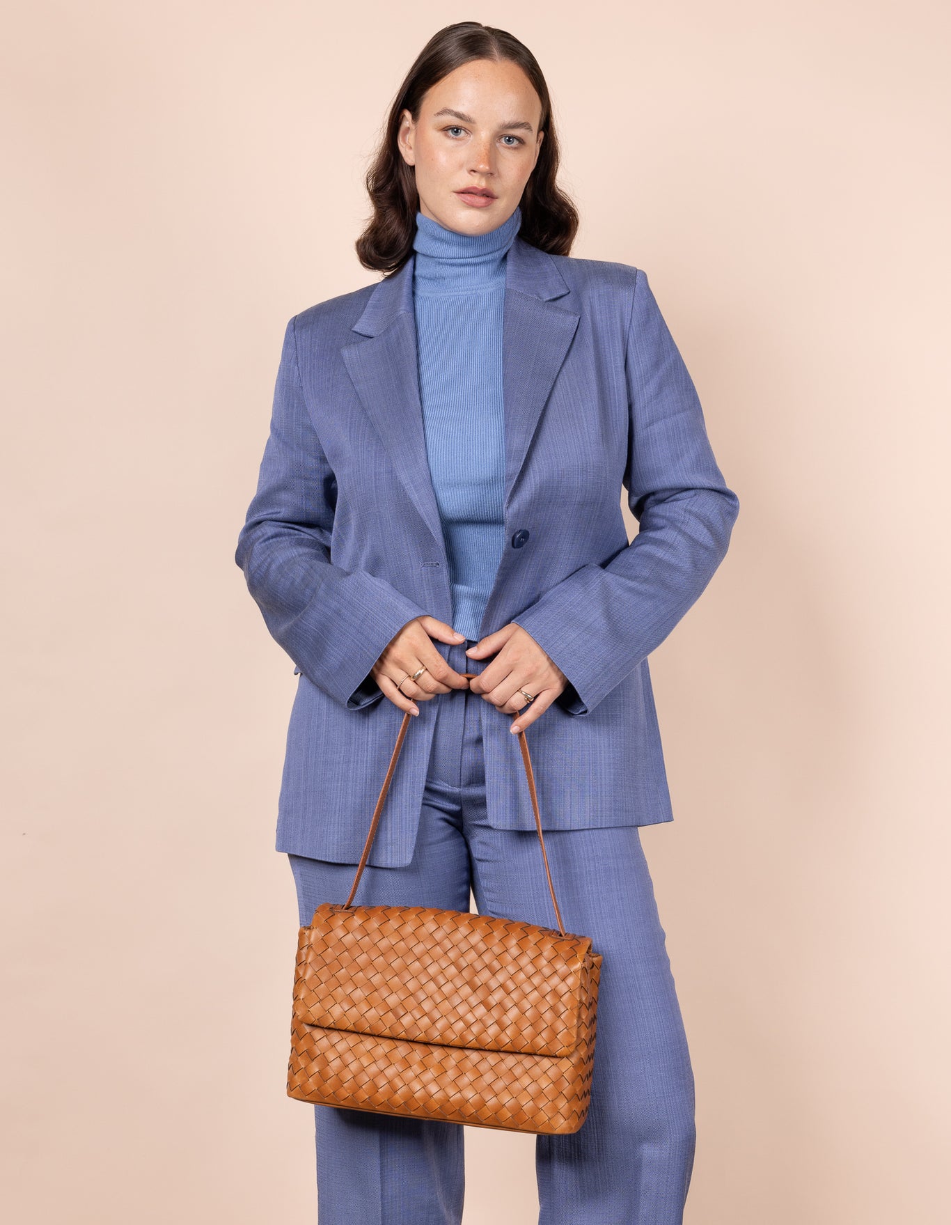 New Omb Kendalini Cognac Classic Leather