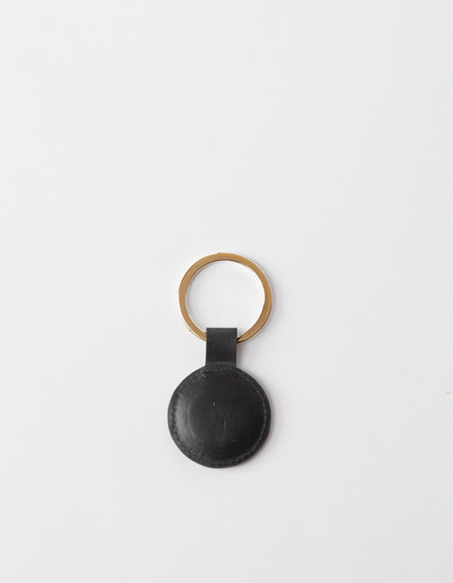 Black Leather Key ring - back product image