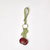 Cherry Bag Charm - Ruby Classic Leather