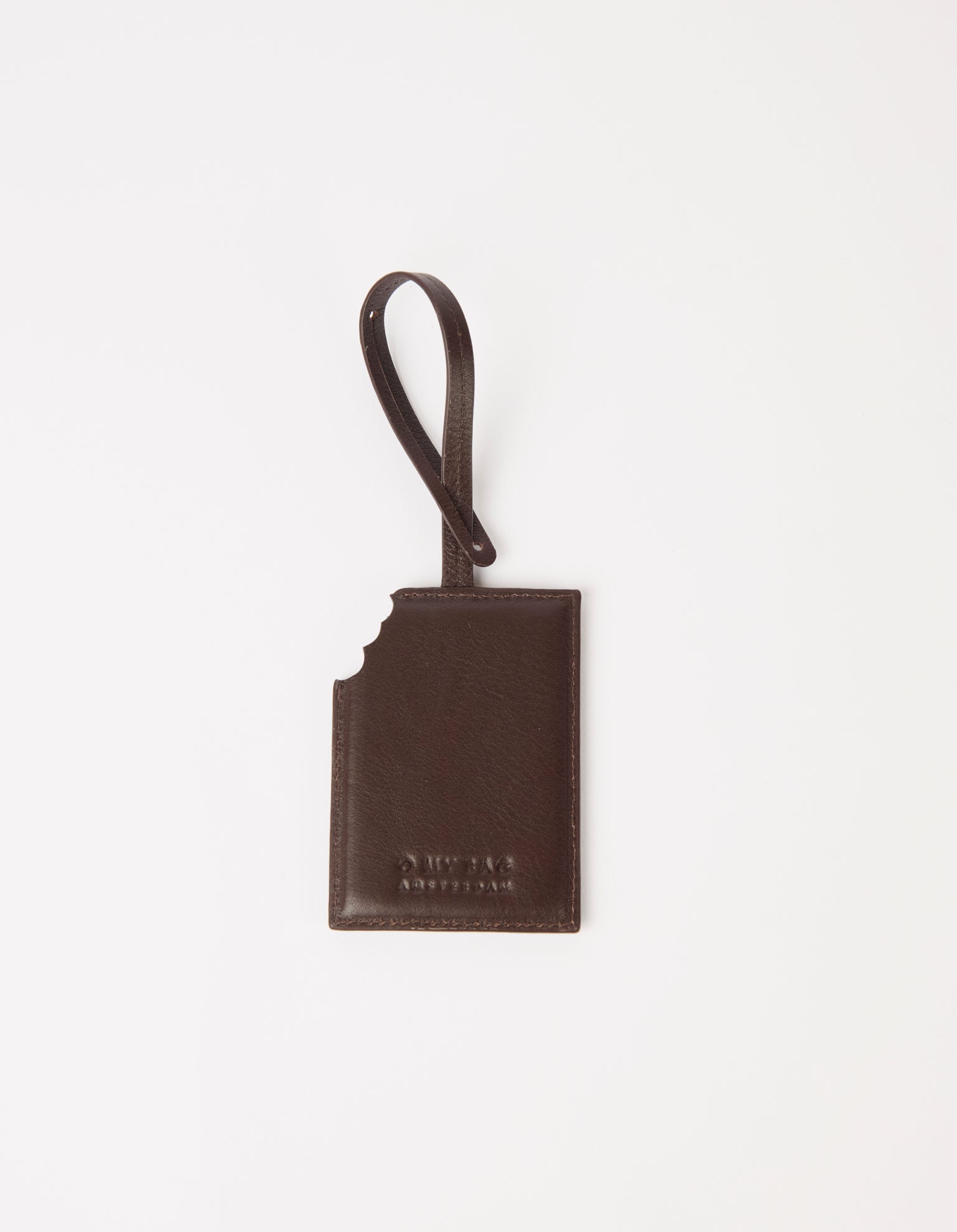 Chocolate Bag Charm - Chocolate Soft Grain Leather