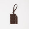 Chocolate Bag Charm - Chocolate Soft Grain Leather