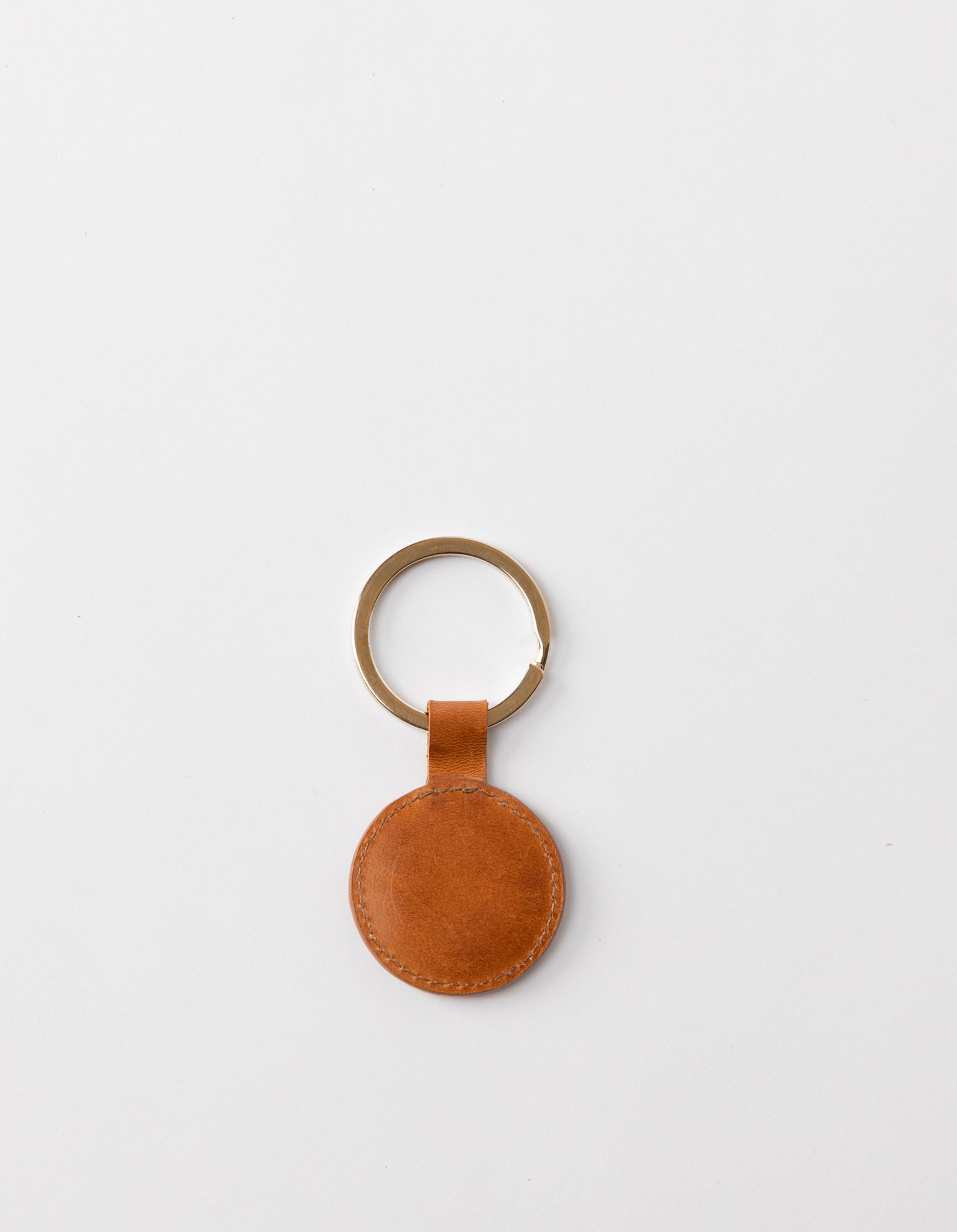 Cognac Leather Key ring - back product image