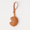 Croissant Bag Charm - Wild Oak Soft Grain Leer