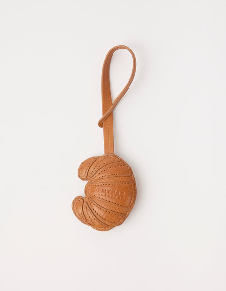 Croissant Bag Charm - Wild Oak Soft Grain Leather