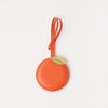 Orange Bag Charm - Tangerine Classic Leather