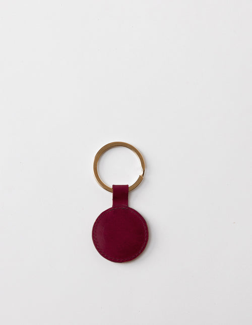 Ruby Leather Key ring - back product image