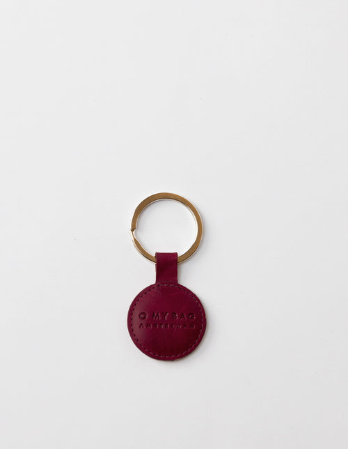 Ruby Leather Key ring - front product image