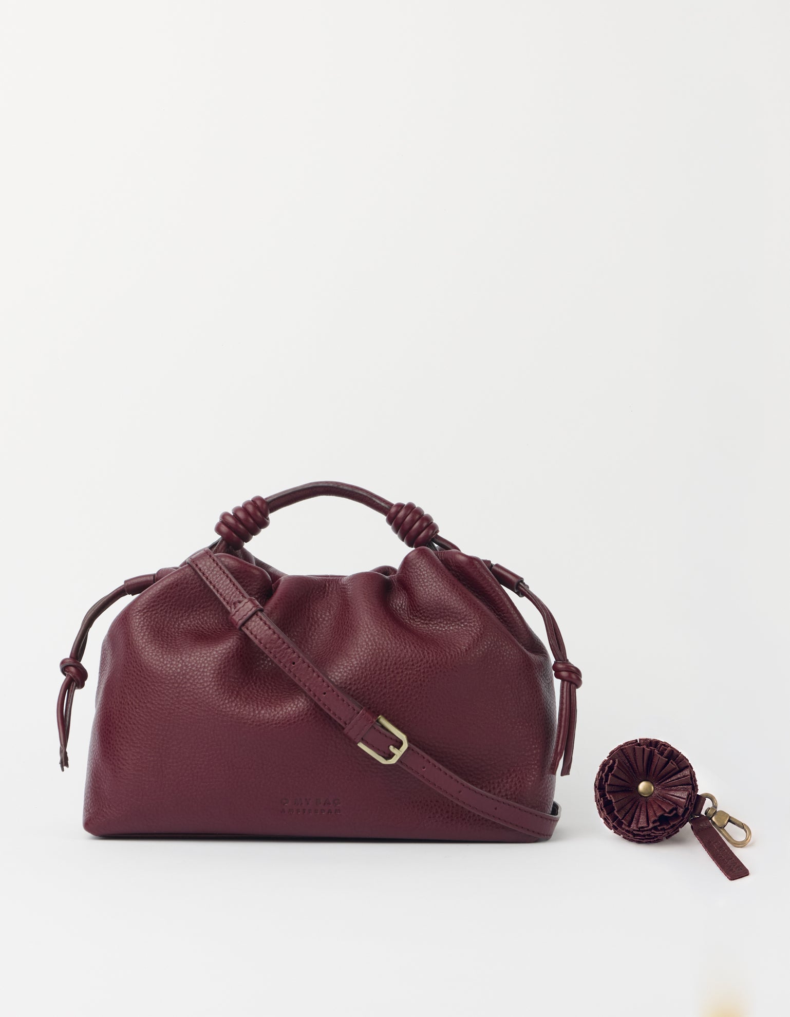 Kiki Midi & Pom Pom Charm Set - Dark Cherry