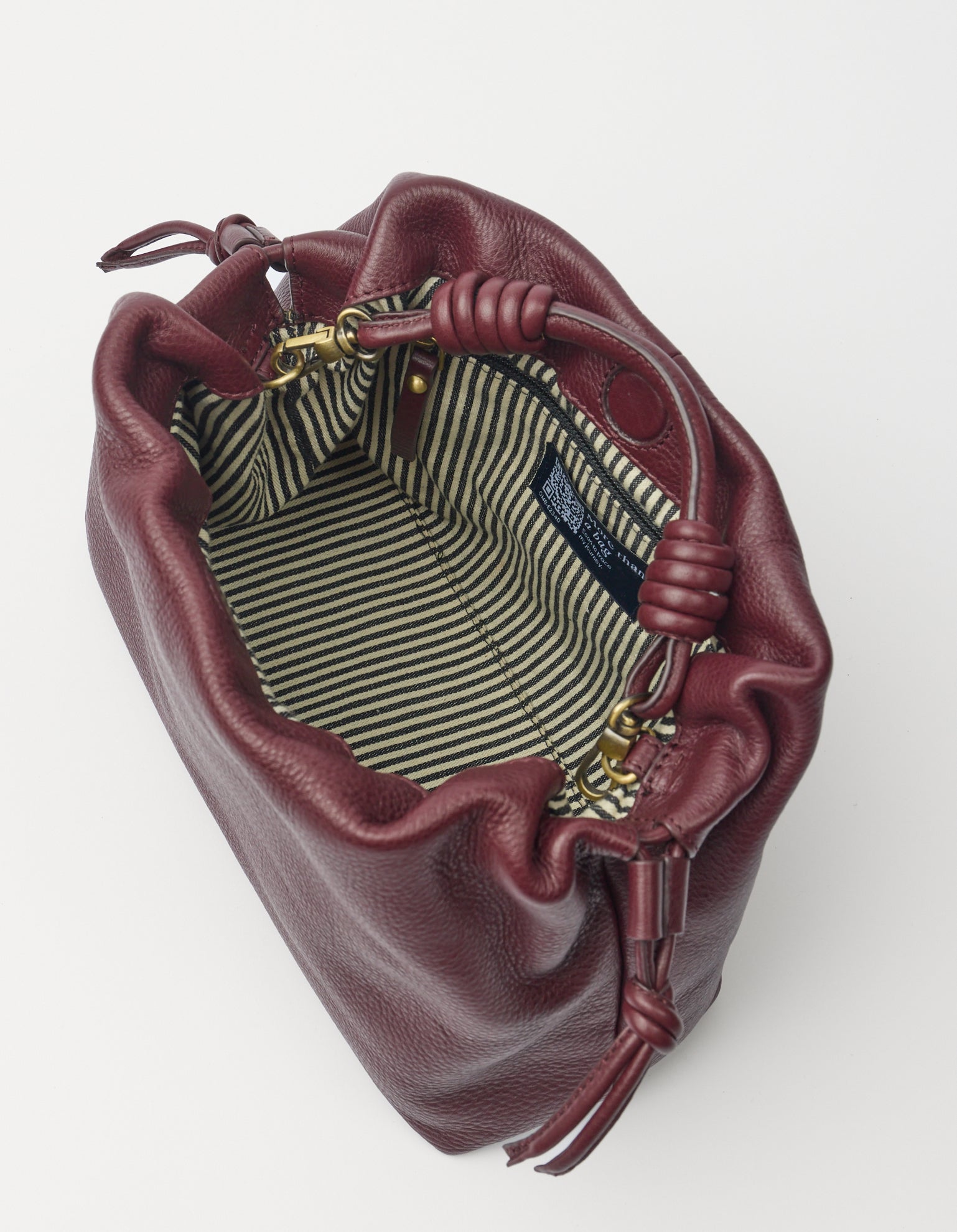 Kiki Midi - Dark Cherry Soft Grain Leather