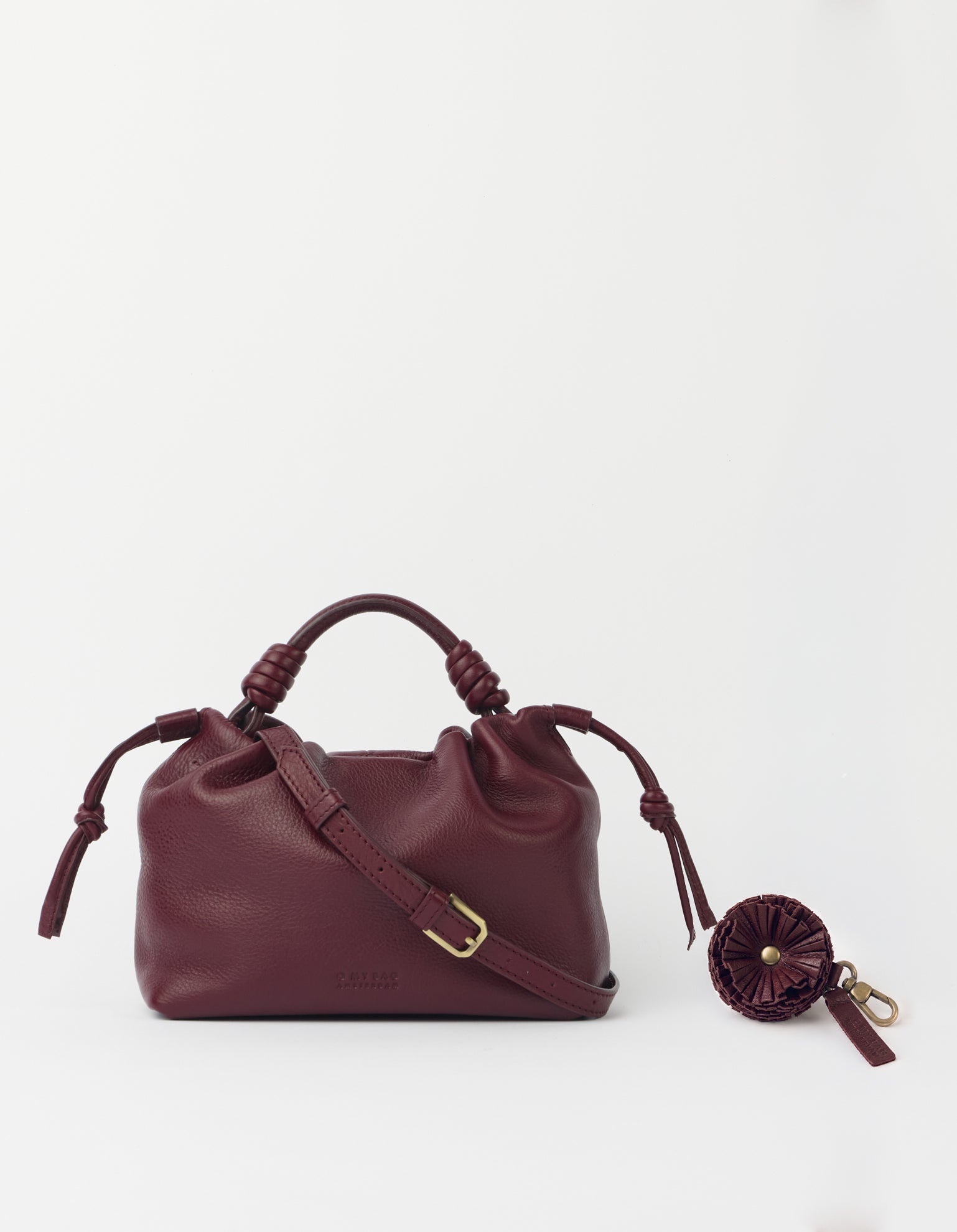 Kiki Mini & Pom Pom Charm Set - Dark Cherry