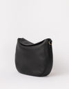 Side product image of Sienna black soft grain leather crossbody bag