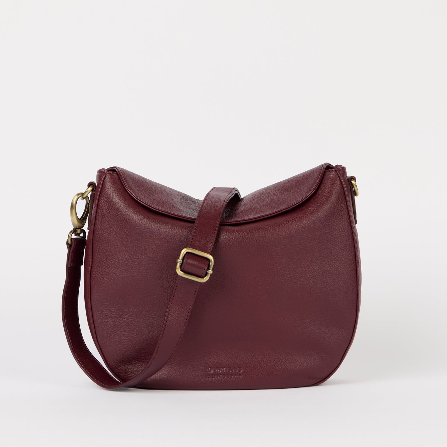 美品　O MY BAG AMSTERDAM ボルドー　 本革　ショルダーバッグ 美品 O MY BAG AMSTERDAM ボルドー 本革 ショルダーバッグ 美品 O MY
