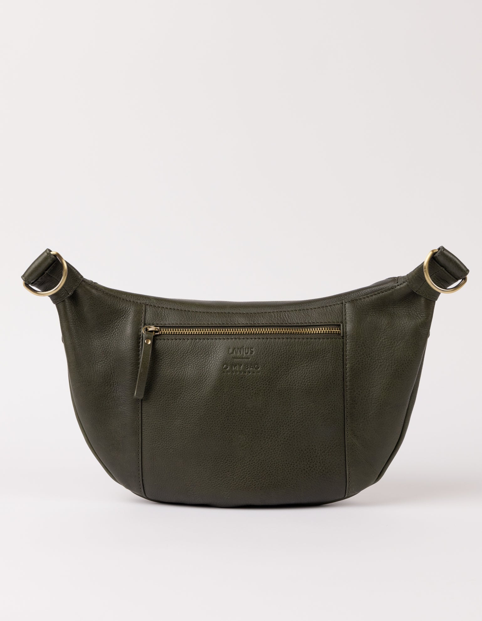 Perfectly Imperfect Drew Bum Bag Maxi - Dark Olive Soft Grain Leather