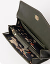 Inside product image of Jo's Purse - Magnetic - dark olive soft grain leather