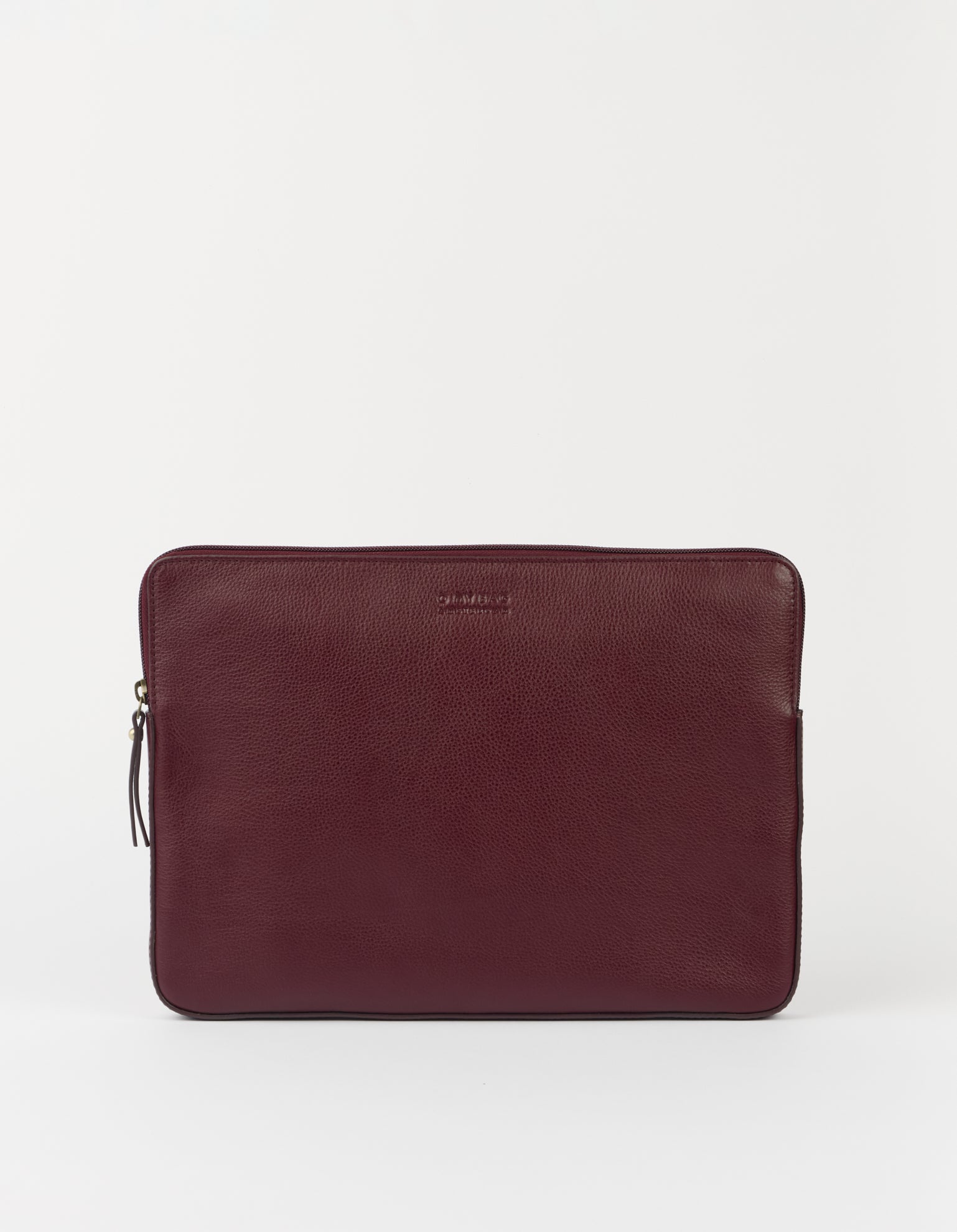 Laptop Sleeve 13/14" - Dark Cherry Soft Grain Leather