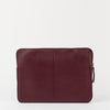 Laptop Sleeve 13/14" - Dark Cherry Soft Grain Leather