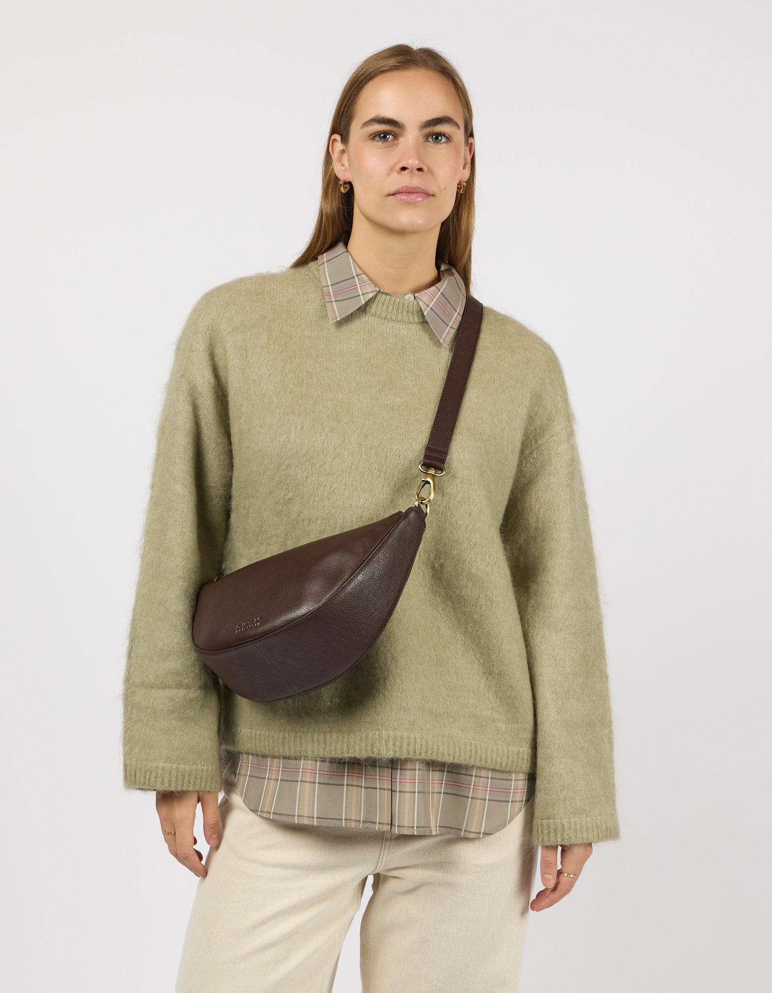 Leo Midi - Chocolate Soft Grain Leather