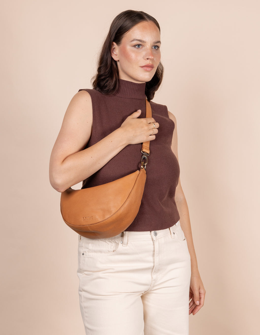 Coco Croissant Wild Oak Soft Grain Leather