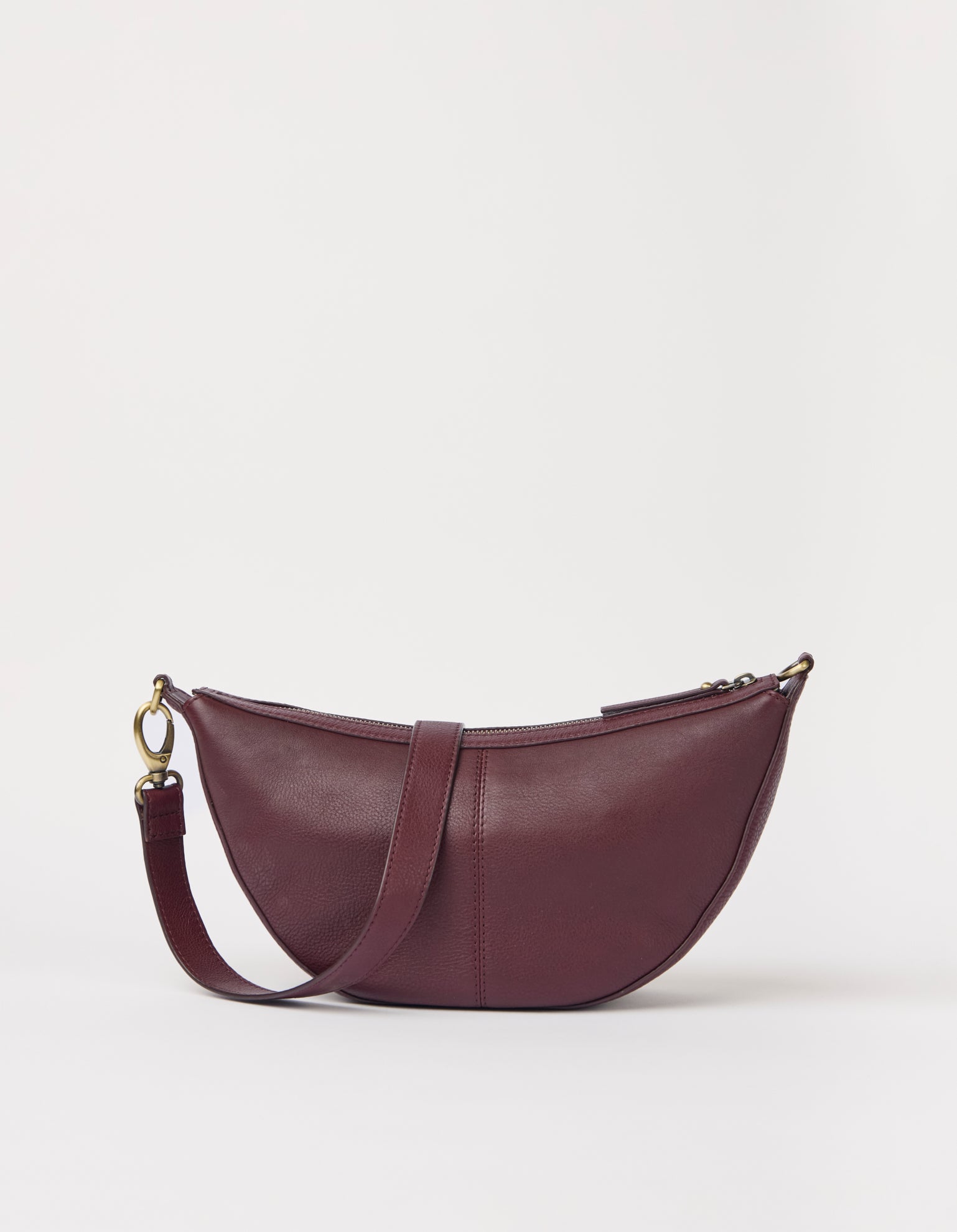 Leo Midi - Dark Cherry Soft Grain Leather