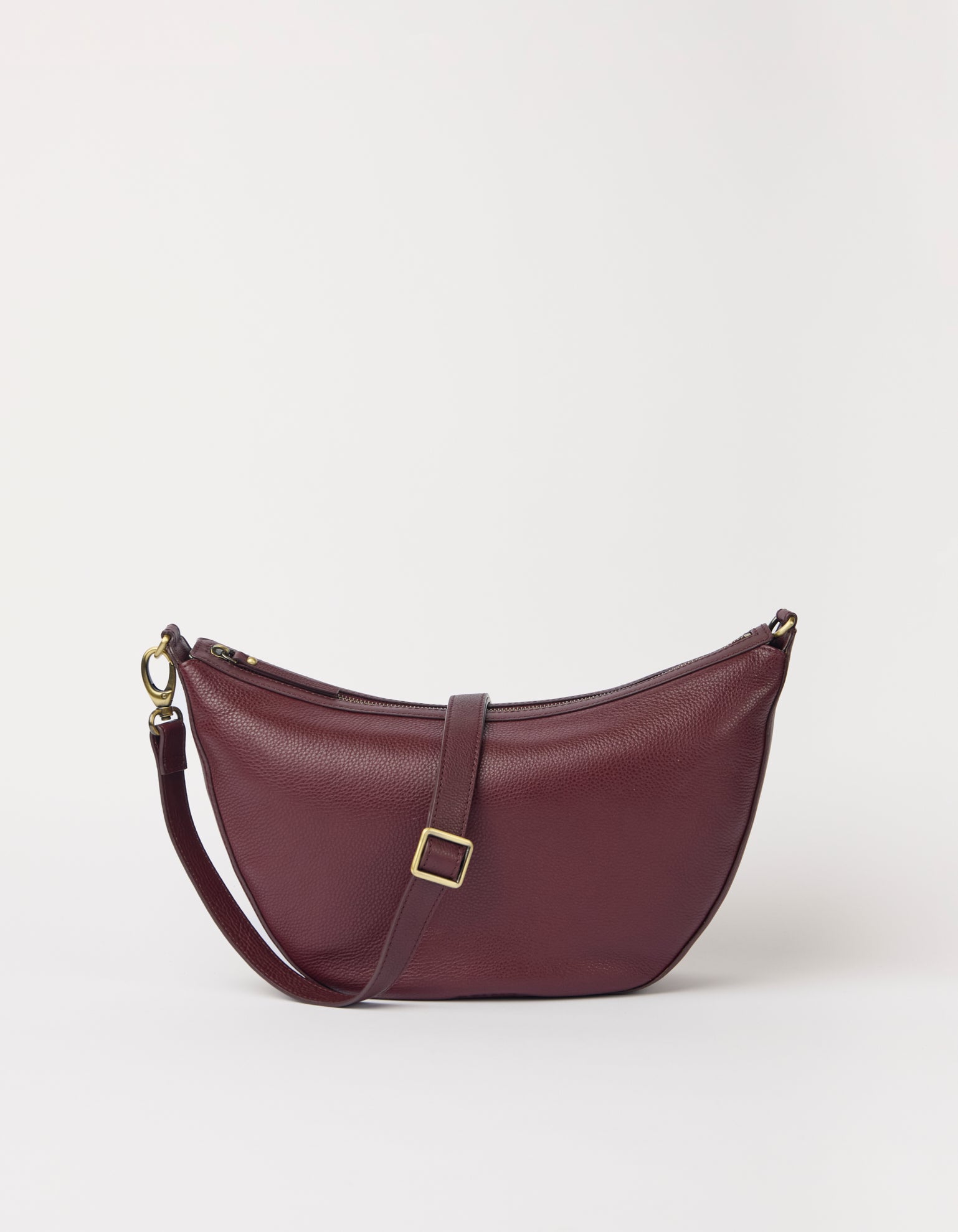 Leo Maxi - Dark Cherry Soft Grain Leather
