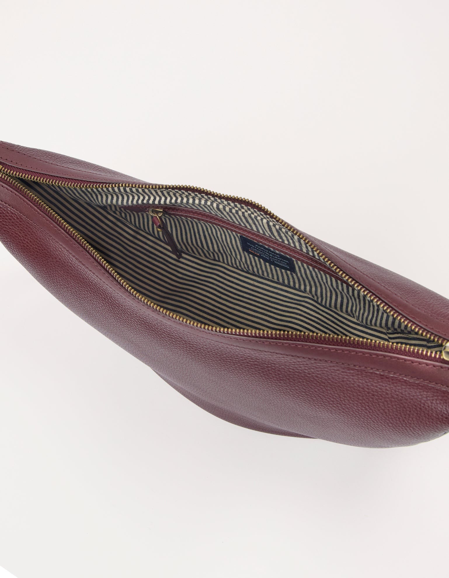 Leo Maxi Twisted Handle - Dark Cherry Soft Grain Leather