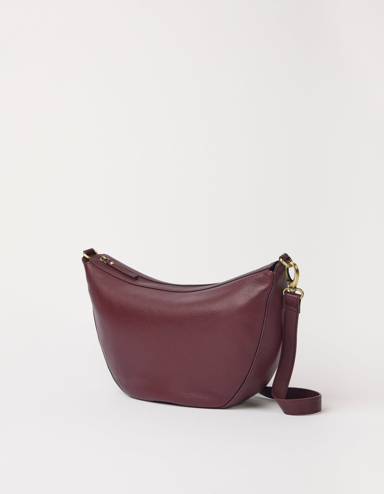 Leo Maxi - Dark Cherry Soft Grain Leather