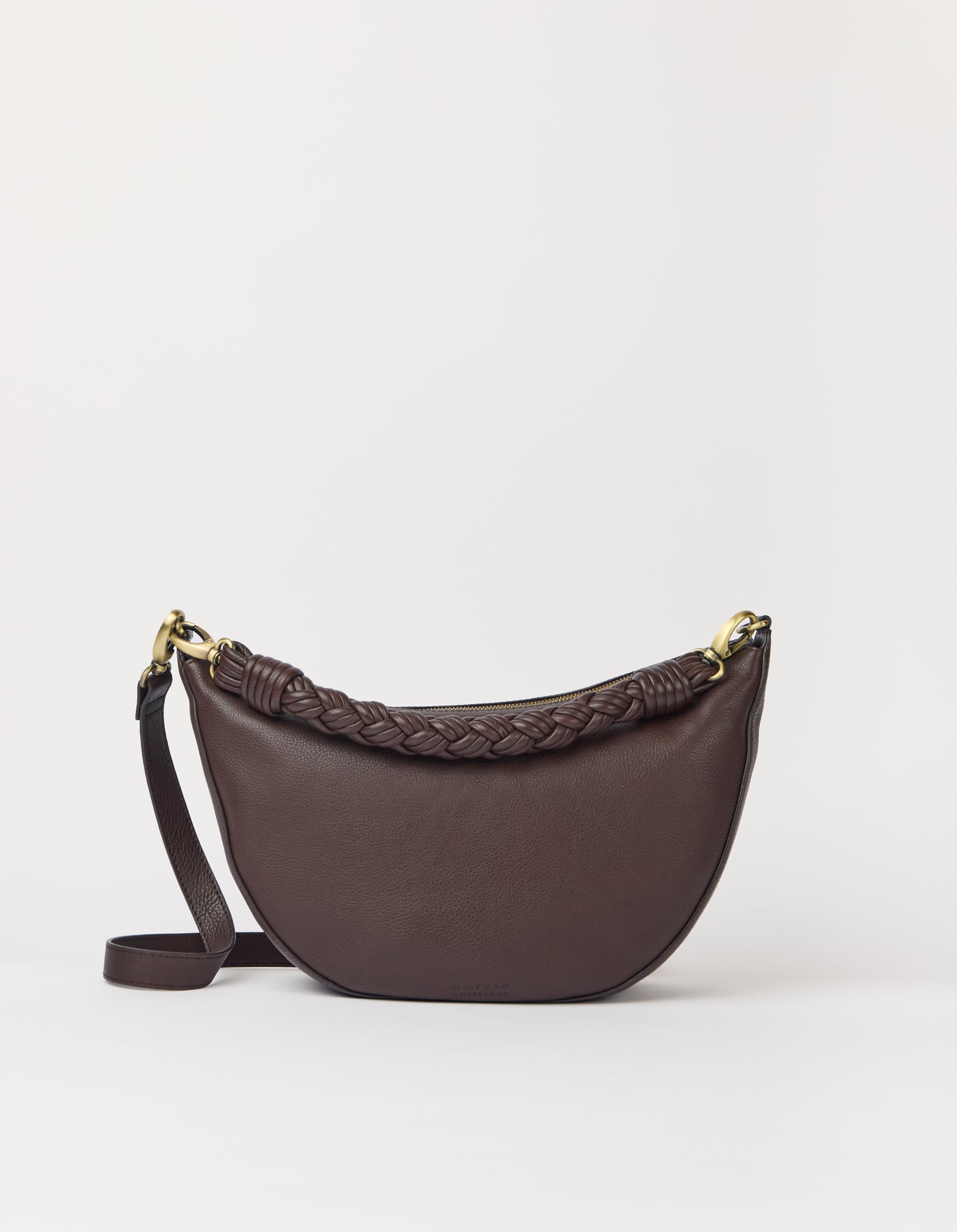 Leo Maxi Twisted Handle - Chocolate Soft Grain Leather