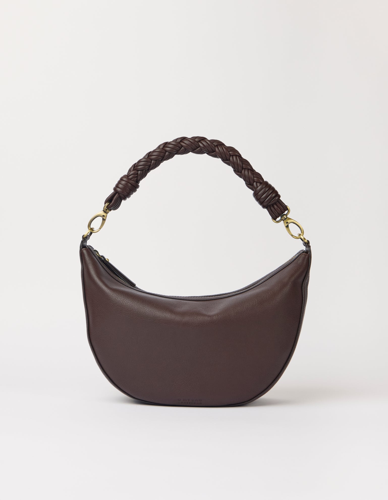 Leo Maxi Twisted Handle - Chocolate Soft Grain Leather