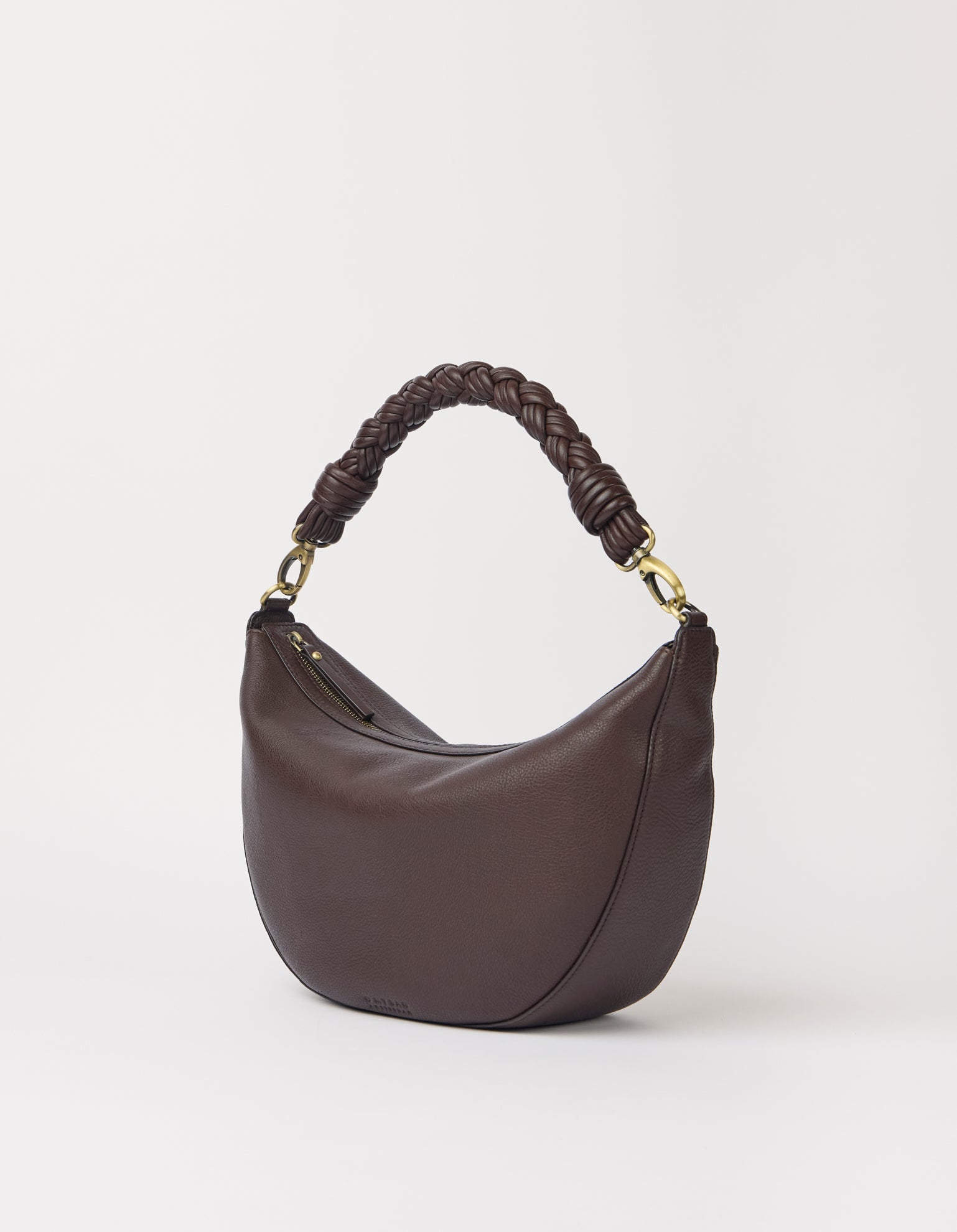 Leo Maxi Twisted Handle - Chocolate Soft Grain Leather