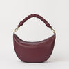 Leo Maxi Twisted Handle - Dark Cherry Soft Grain Leather