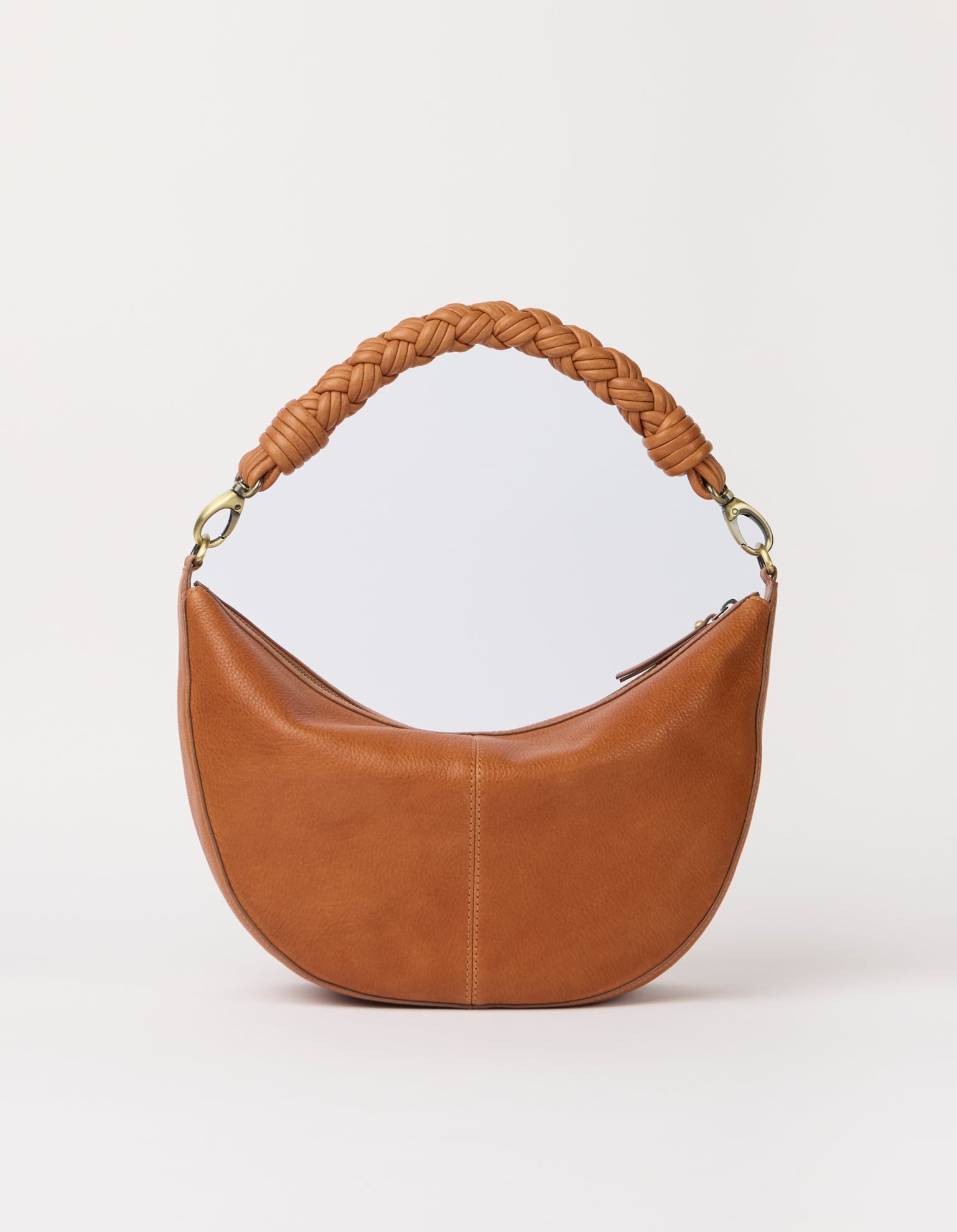 Leo Maxi Twisted Handle - Wild Oak Soft Grain Leather
