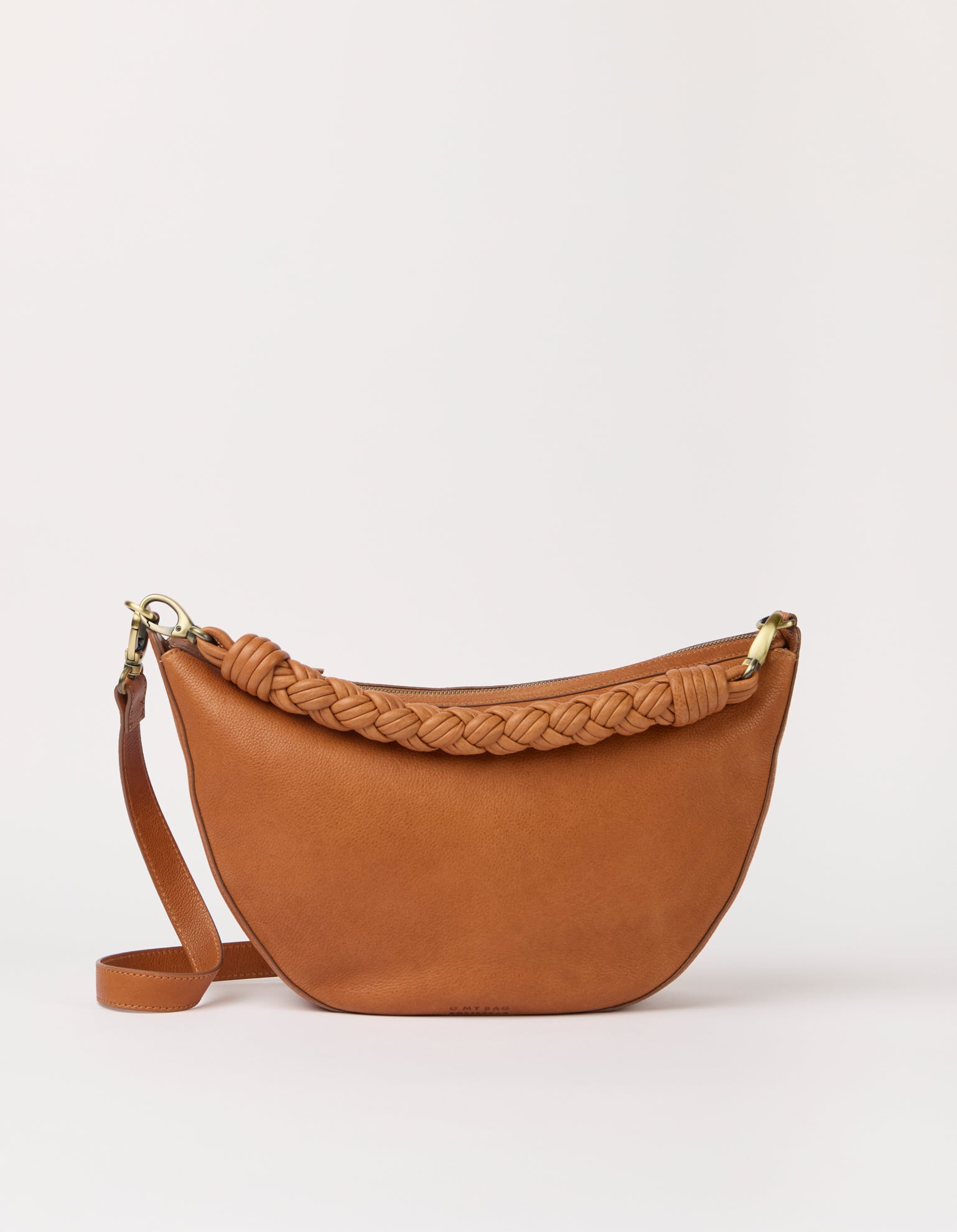 Leo Maxi Twisted Handle - Wild Oak Soft Grain Leather
