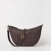 Leo Maxi - Chocolate Woven Soft Grain Leather