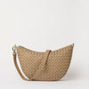 Leo Maxi - Dark Sand Woven Soft Grain Leather