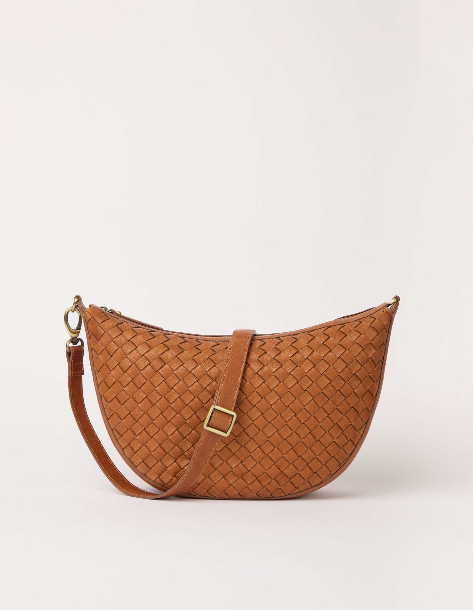 Leo Maxi - Wild Oak Woven Soft Grain Leather