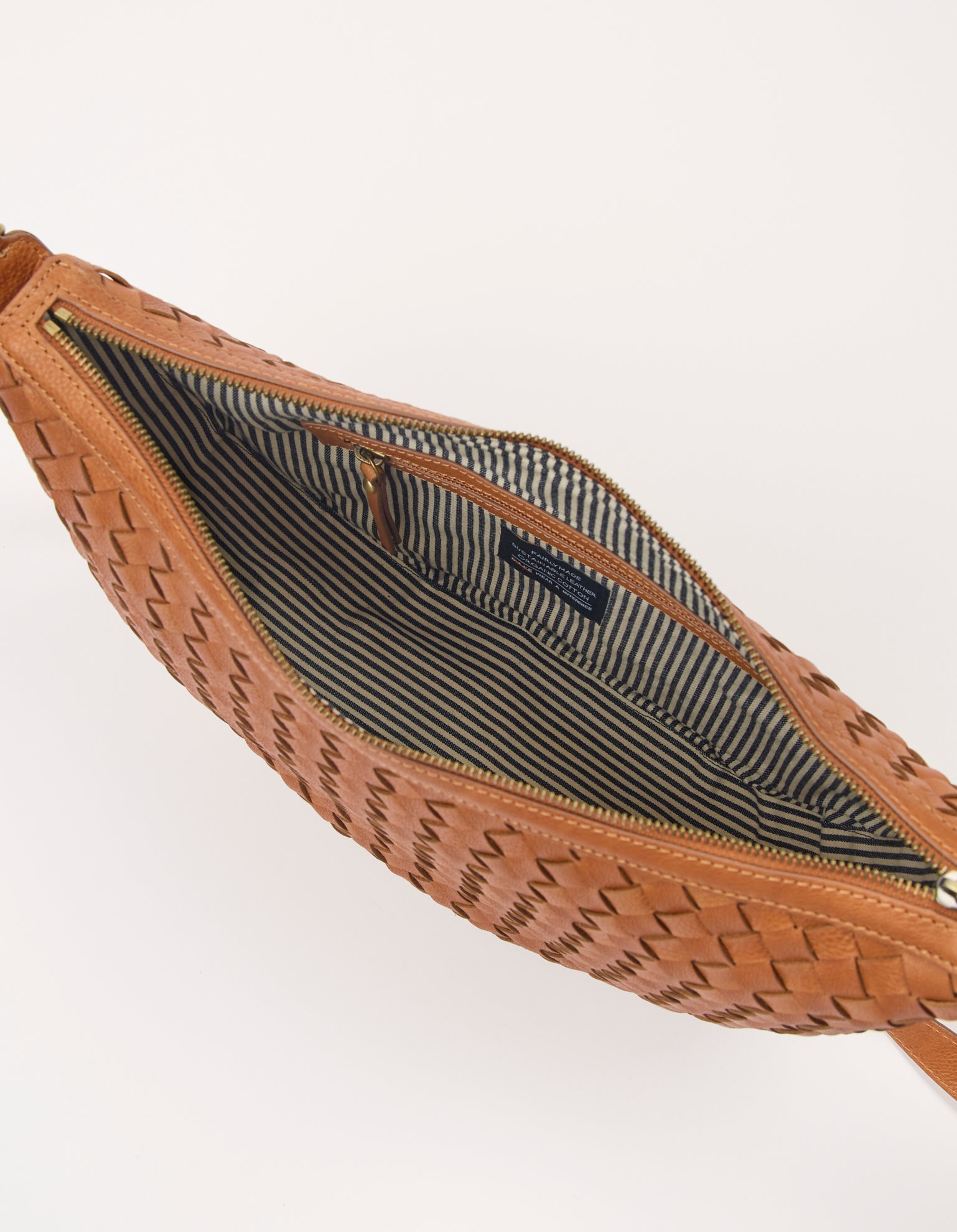 Leo Maxi - Wild Oak Woven Soft Grain Leather