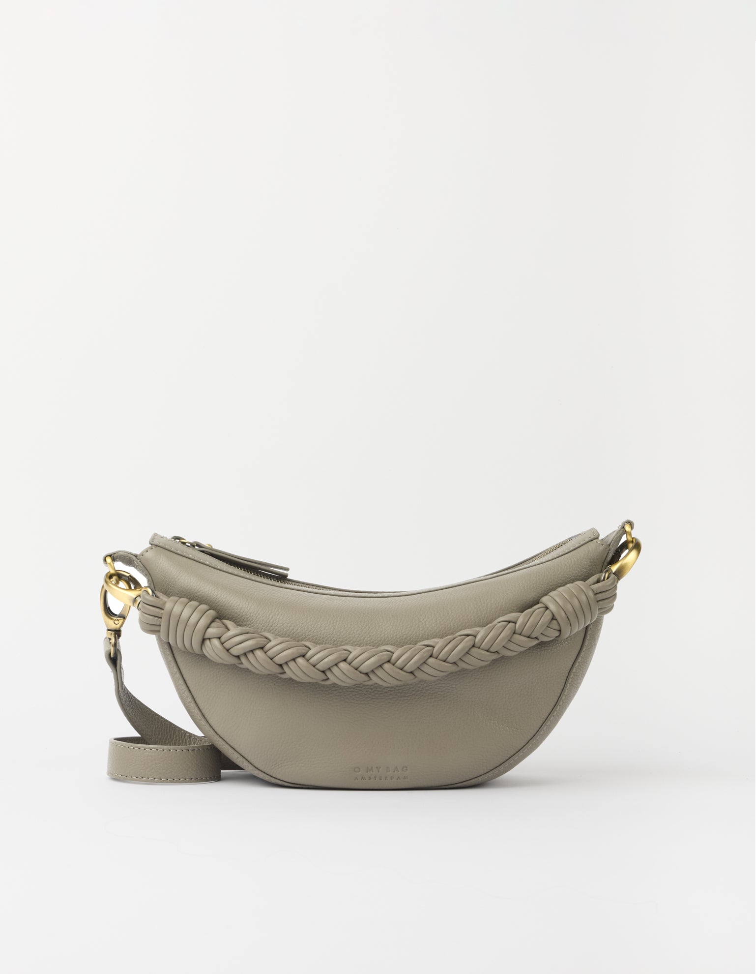 Leo Midi Twisted Handle - Clay Soft Grain Leather