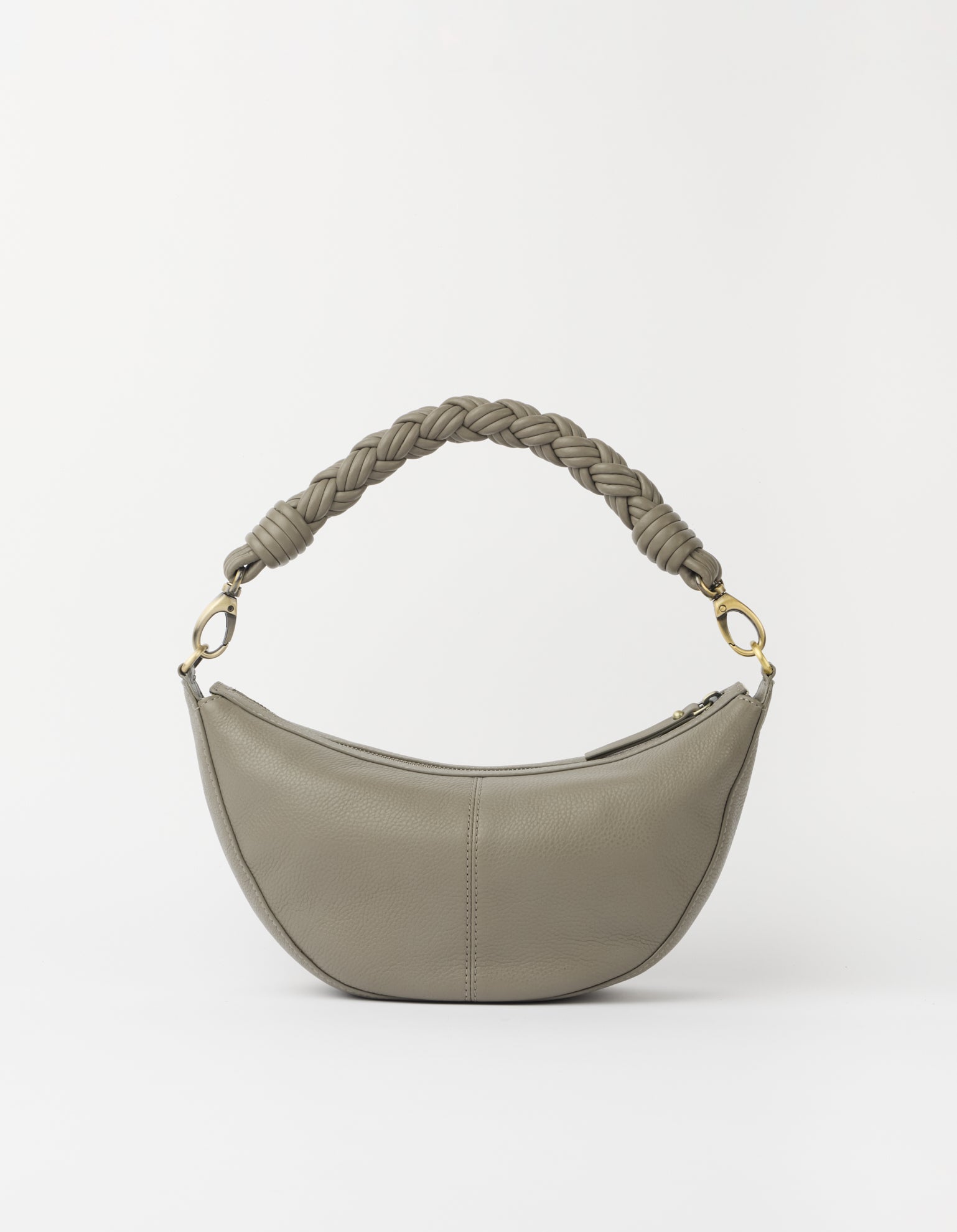 Leo Midi Twisted Handle - Clay Soft Grain Leather