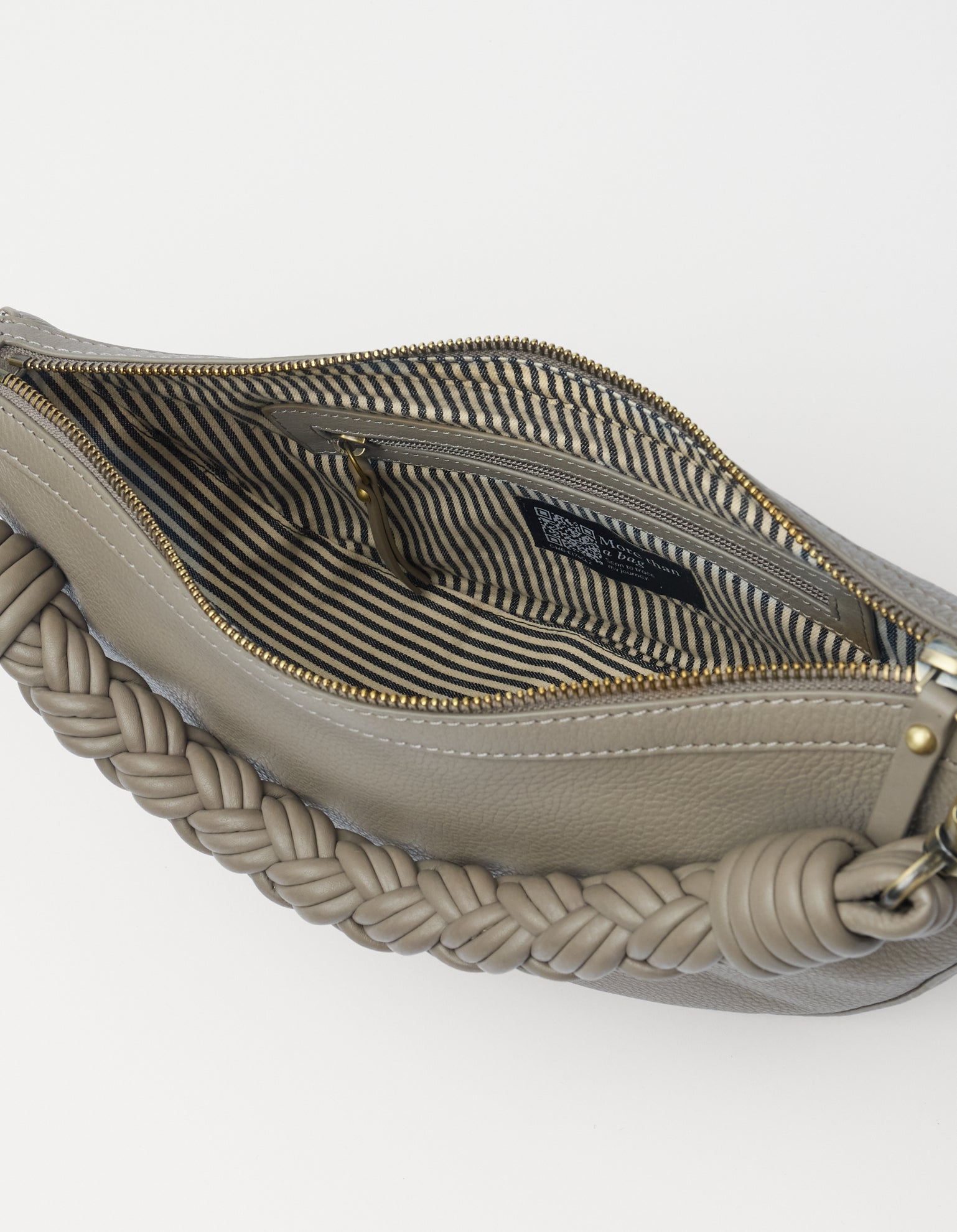 Leo Midi Twisted Handle - Clay Soft Grain Leather