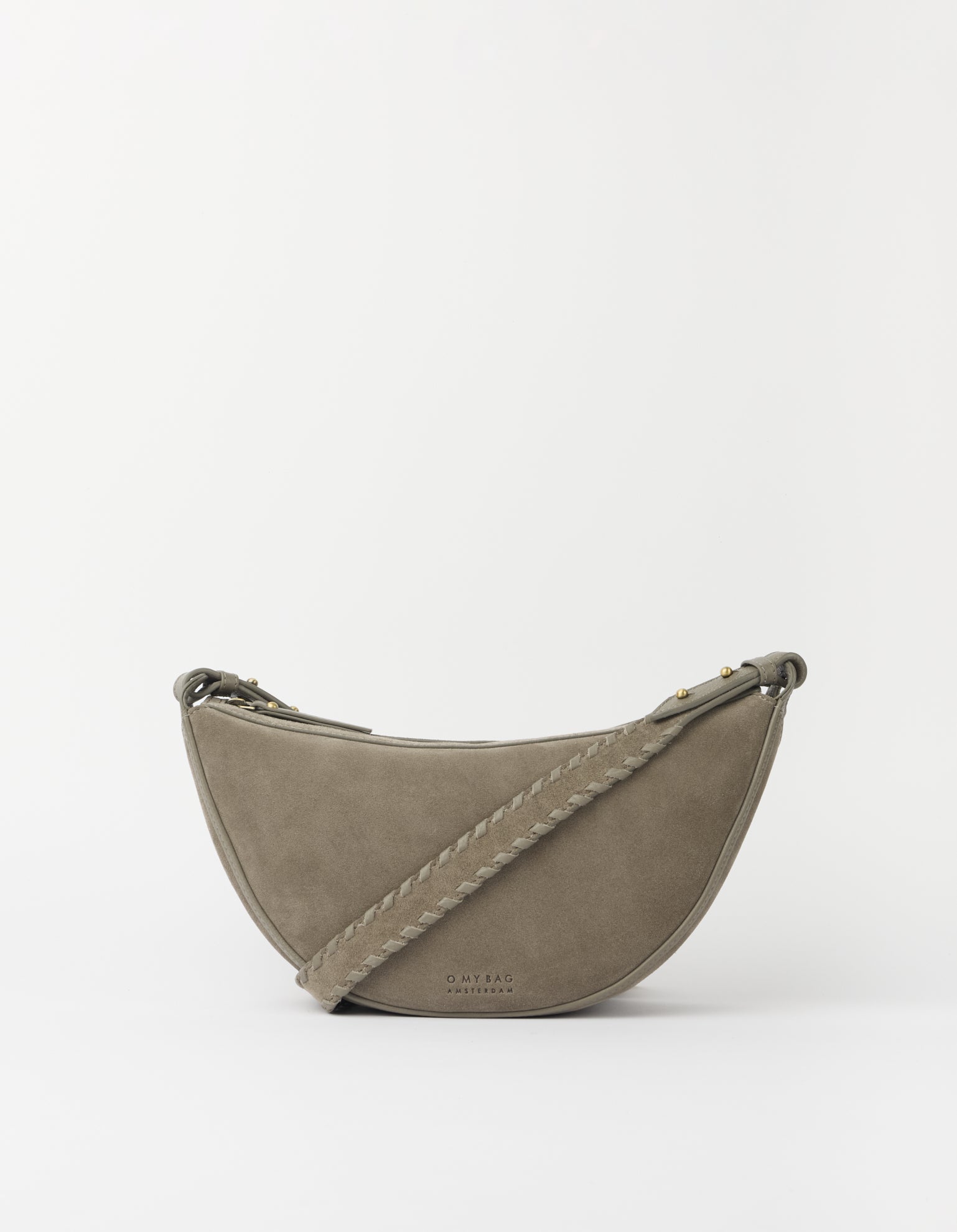 Leo Midi Crossbody Strap - Clay Suède
