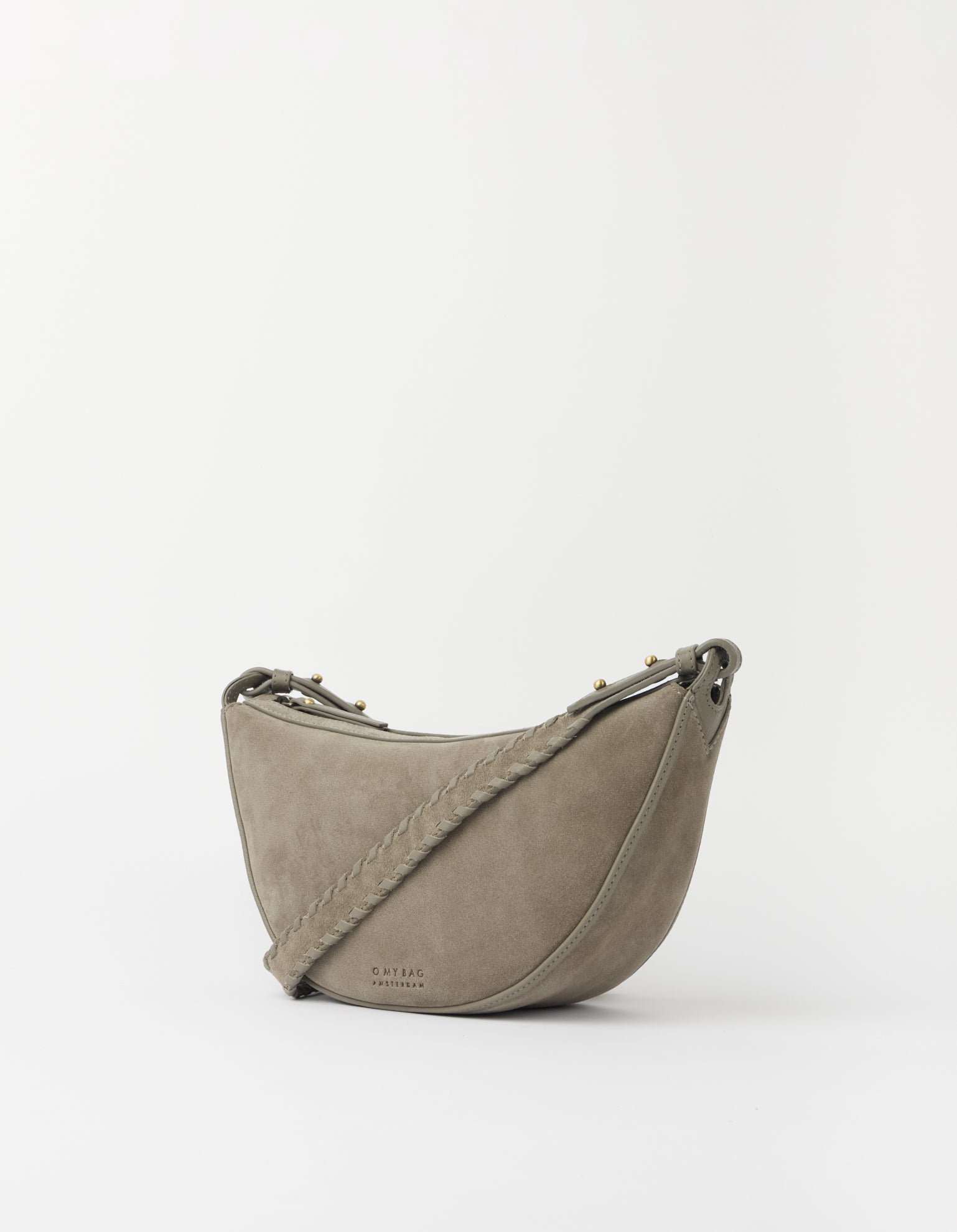 Leo Midi Crossbody Strap - Clay Suède