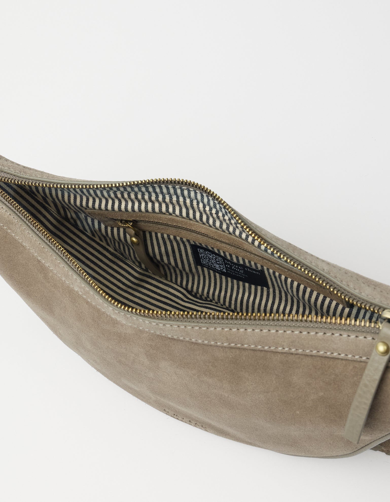Leo Midi Crossbody Strap - Clay Suède