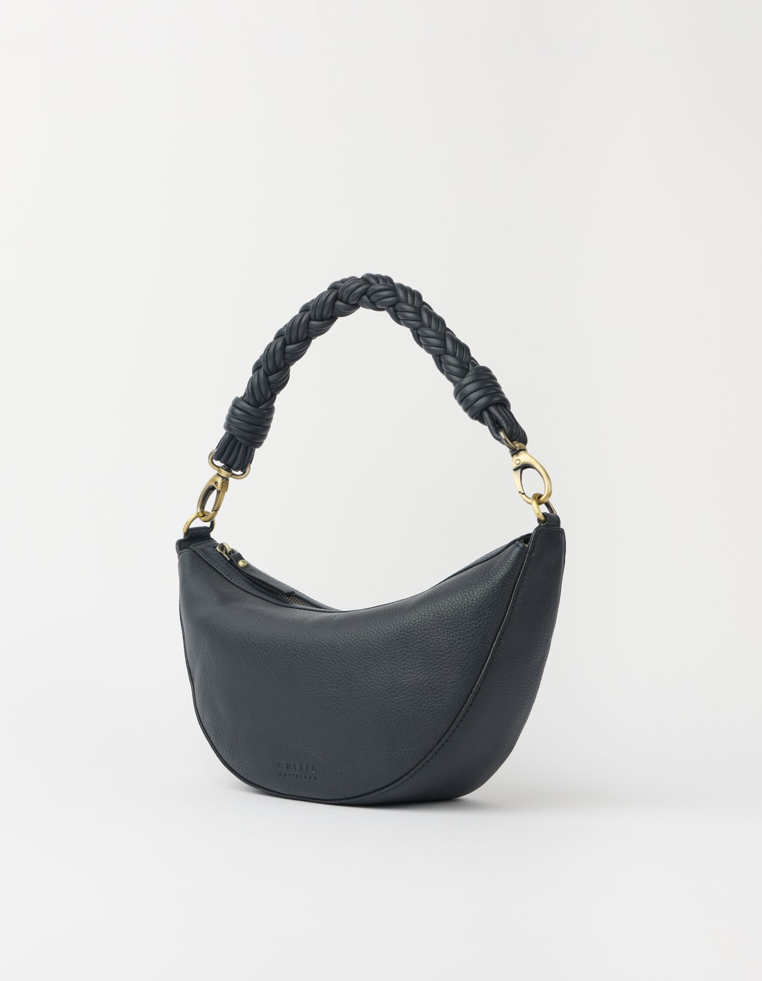 Leo Midi Twisted Handle - Universe Blue Soft Grain Leather