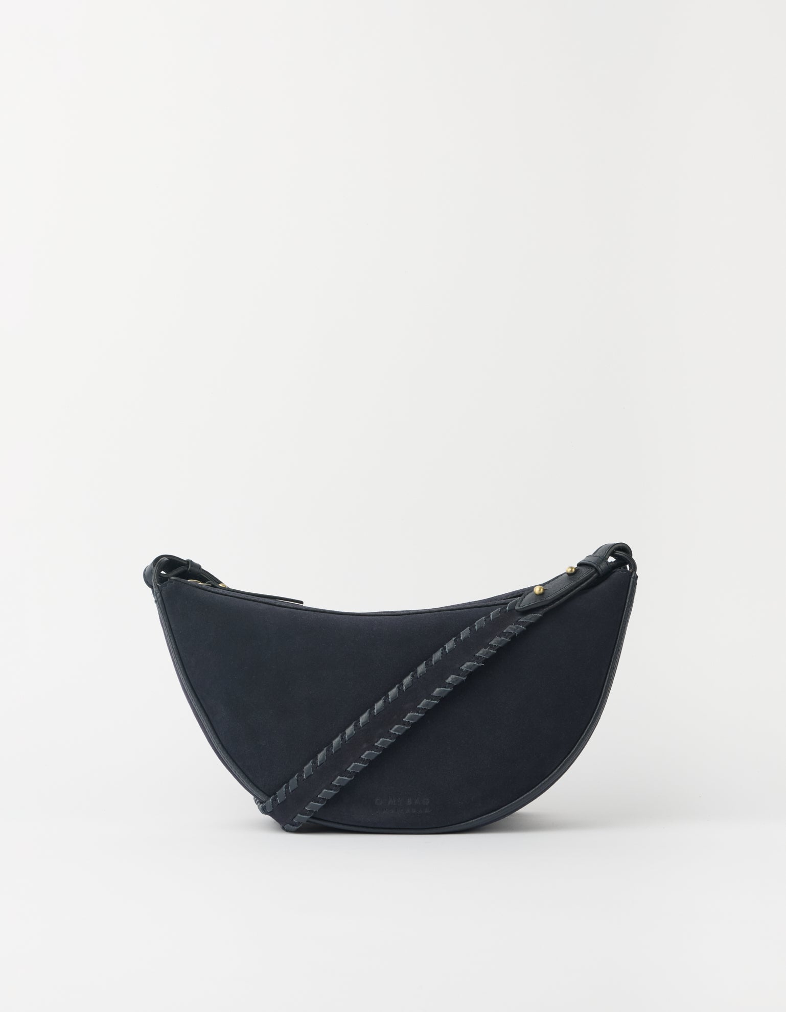 Leo Midi Crossbody Strap - Universe Blue Suède