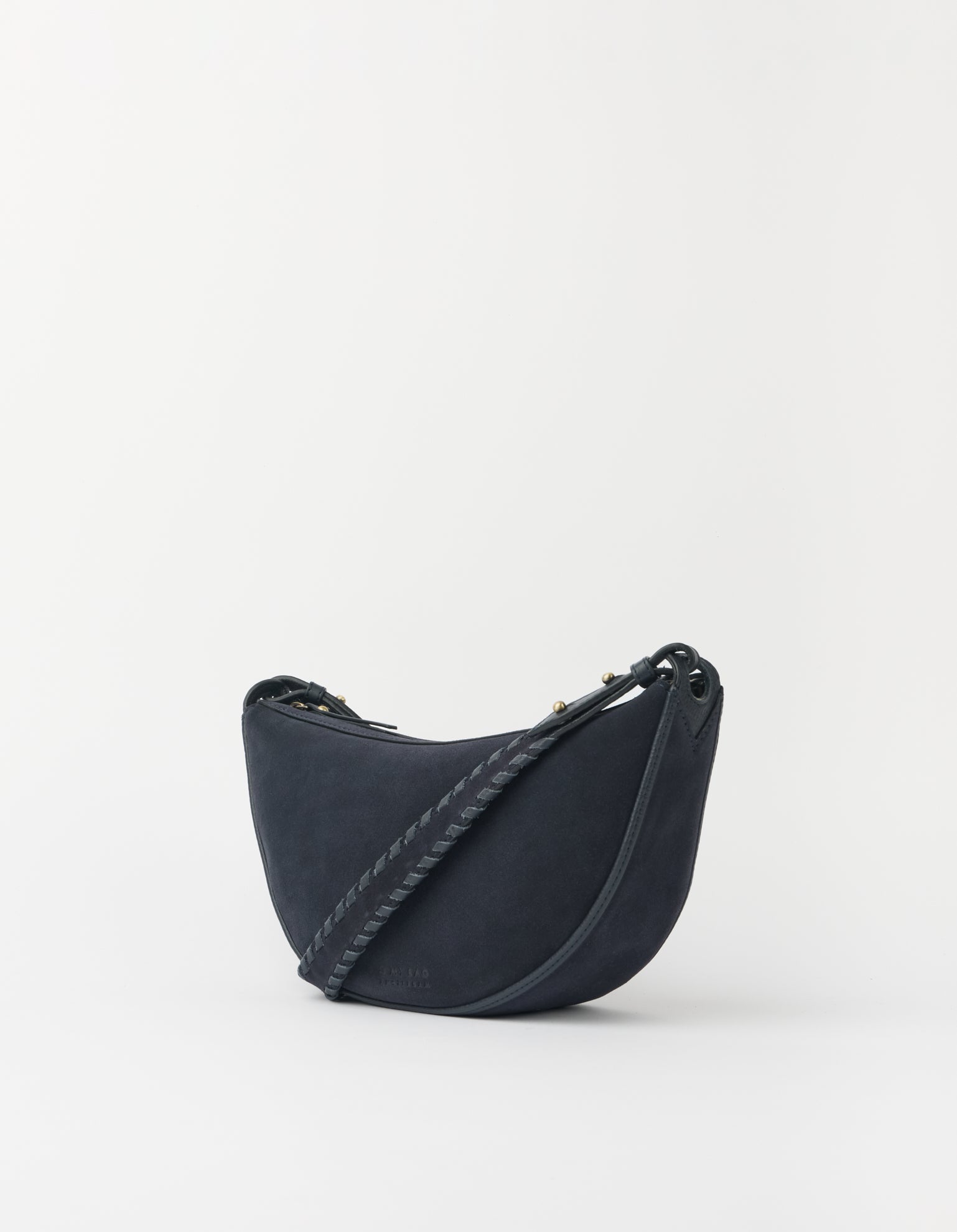 Leo Midi Crossbody Strap - Universe Blue Suède