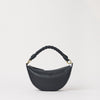 Leo Mini Twisted Handle - Black Soft Grain Leather